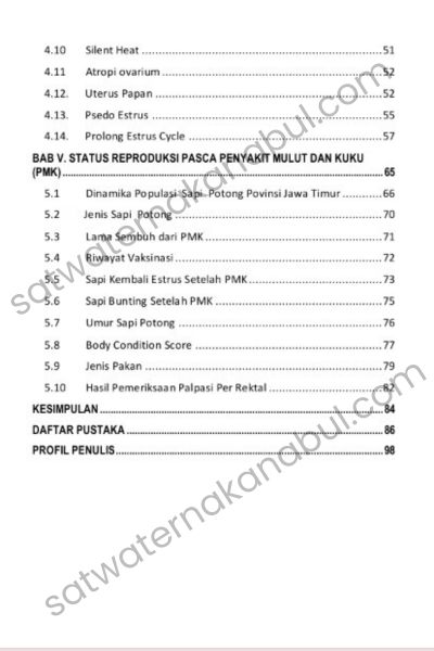 jual ebook reproduksi sapi pasca pmk