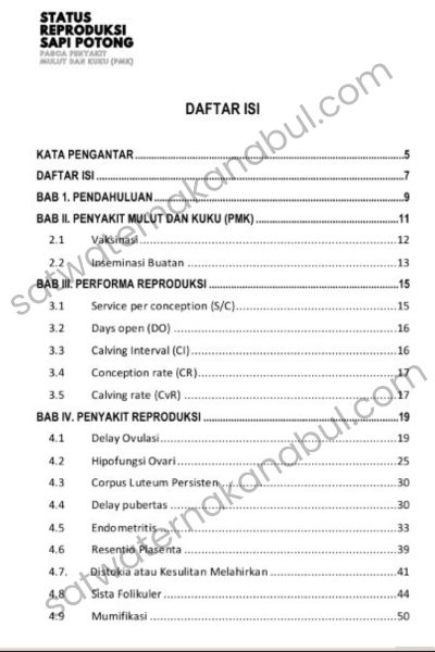 jual ebook reproduksi sapi pasca pmk